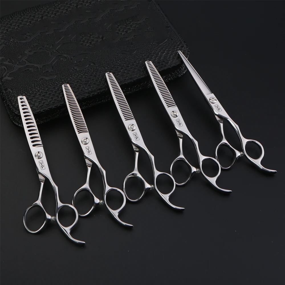 

6 Inch Professional Hairdressing Barber Scissors For Barbershop Hair Cutting Shears Scissors Thinning Japan 440c Hair Scissors