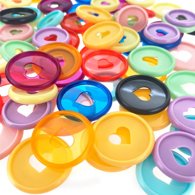 

100PCS 32MM Binding Plastic Rings Mushroom Hole Loose-leaf Notebook Plastic Binding Disc Planner Binder Rings Office Supplies