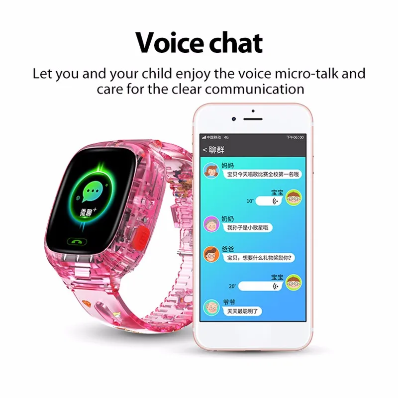 Детские умные часы с дистанционным контролем детские Wi-Fi GPRS LBS позиционирование