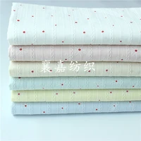 150x50cm pure cotton red spots white blue botton sewing fabric jacquard texture classic childrens clothing cloth