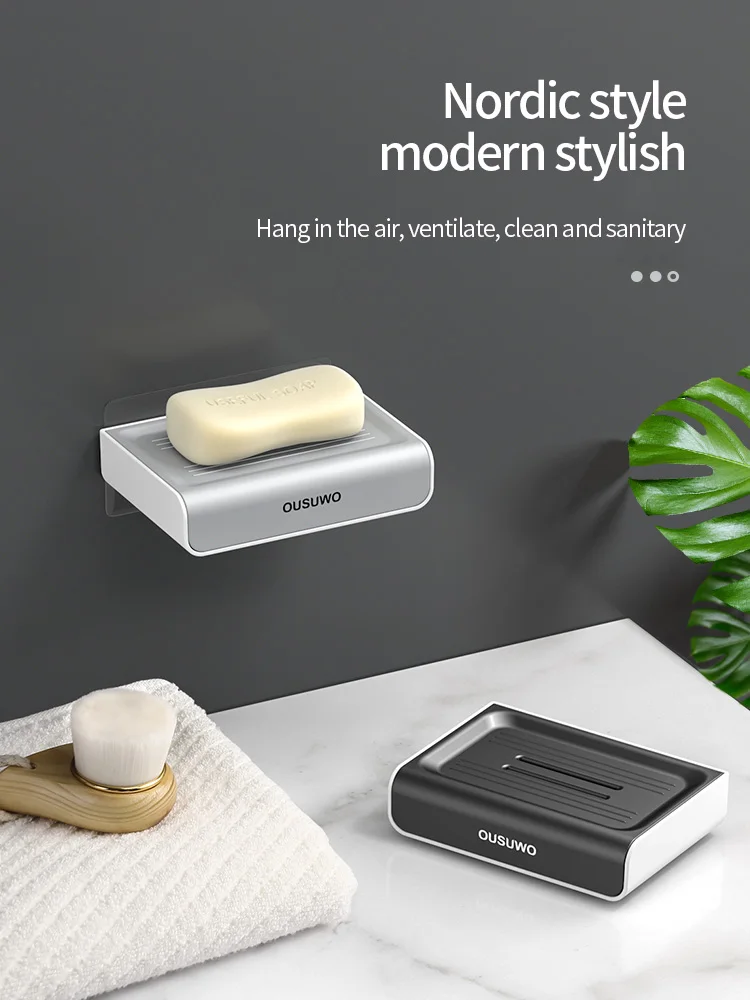 Мыльница присоска настенная креативная сливная стойка для дома столешница