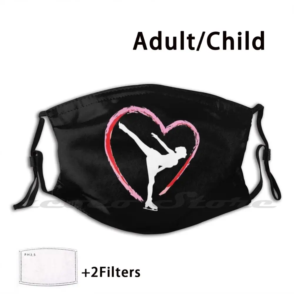 Фигурное катание конькобежное Катание на коньках Маска Тканевая многоразовая