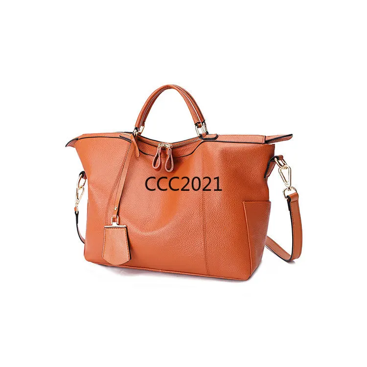 

Litchee Real Genuine Leather Bags For Women Zipper Handbags Large Capacity Tote Shoulder Crossbody Bag