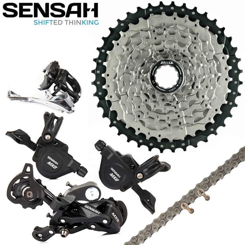 SENSAH MX8 MTB велосипедная кассета 3x8 24 скорости 11 40 т набор переключателей свободного