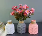 Ваза в скандинавском стиле, пластиковый цветочный контейнер, украшение для гостиной, цветочный горшок, корзина для цветов, горшки для растений, офисный Декор