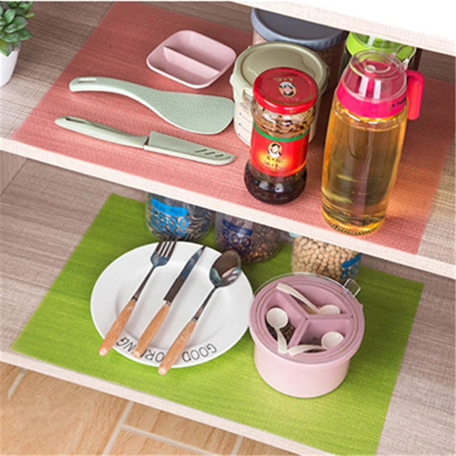 

400pcs/lot Refrigerator Pad can be cut DIY Antibacterial Antifouling Mildew Moisture Tailorable Pad drawer Mats Cabinet mat