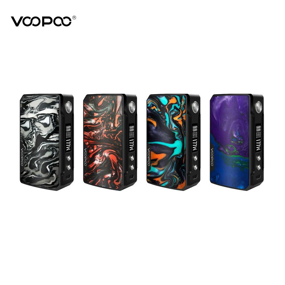 Оригинальная электронная сигарета VOOPOO Drag 2 Box Mod 117W Vape Mods Voopoo Vaporizer Powered VS mini 157w|Моды