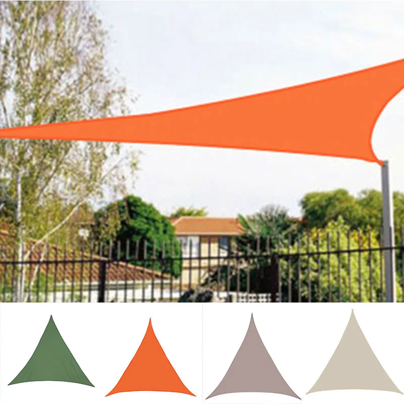 

Waterproof Sun Shade Sail Triangle Sunshade Sail For Garden Patio Outdoor Awings Canopy Pool Awning Camping Sun Shelter Tent