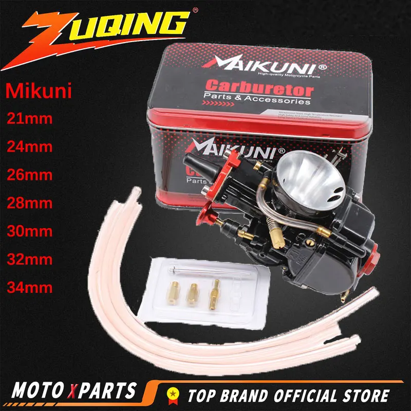 

New Motorcycle 21 24 26 28 30 32 34mm Universal Mikuni Engine PWK Carburetor Parts Scooters With Power Jet Dirt Bike ATV Black