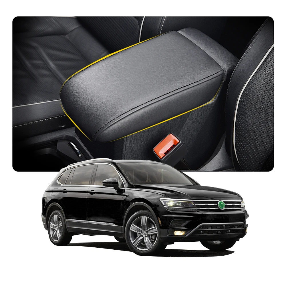 

LFOTPP автомобильный подлокотник коробка крышка для Tiguan MK2 2016-2022 / Tarraco 2019-2022 авто Интерьер центральный контроль подлокотник коробка для хранения Pad