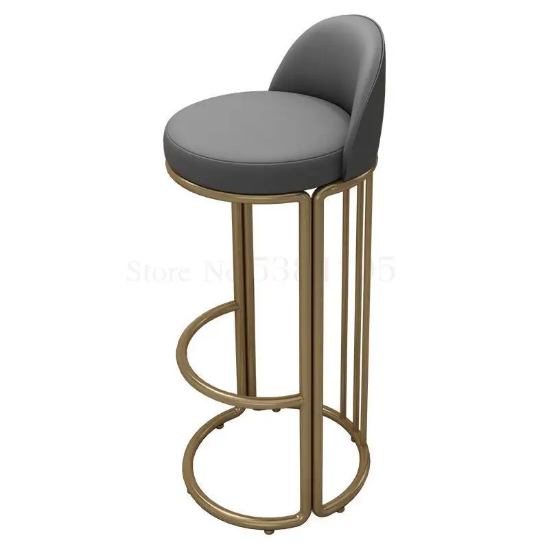 Скандинавский барный стул железный высокий современный простой задний стол для