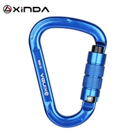 outdoor climbing carabiner 25kn safety connector lock aluminum alloy spring loaded gate carabiners buckle climbing equipment