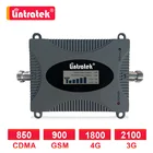 Lintratek сотовый усилитель DCS 1800 МГц 4G усилитель сигнала повторитель GSM 2G 900 3G 4G 1800 2100 мобильный телефон Интернет голосовой ЖК-дисплей