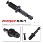 Адаптеры для сверлильного патрона с шестигранным хвостовиком, стальные сверлильные патроны, ключ и адаптер, аксессуары для электрической дрели