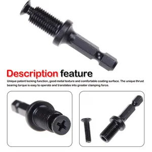 Адаптеры для сверлильного патрона с шестигранным хвостовиком, стальные сверлильные патроны, ключ и адаптер, аксессуары для электрической дрели