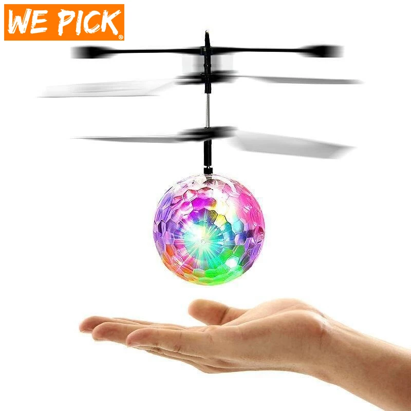 

Colorful Mini Drone Shinning LED RC drone Flying Ball Helicopter Light Crystal Ball Induction dron Quadcopter Aircraft kids toys