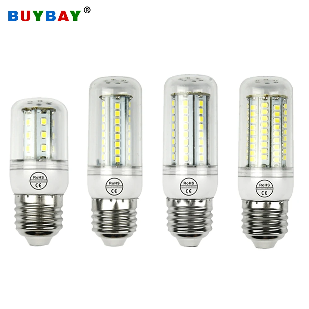 BUYBAY для украшения дома 220V Светодиодный светильник E27 SMD 2835 кукурузы светильник лампочка 240V 27/48/68/102 светодиодный s люстра светильник ing 10 шт./лот