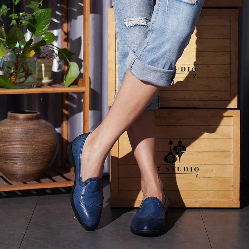 Женские мокасины Пенни мокасин из овчины натуральная кожа без шнуровки с острым