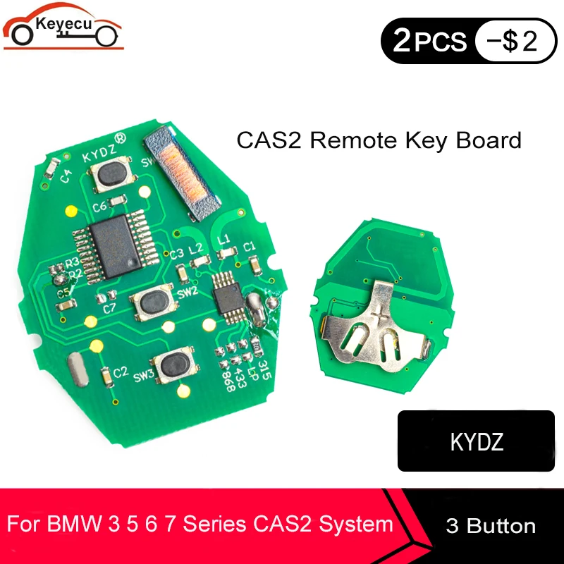 KEYECU 3 кнопки KYDZ CAS2 пульт дистанционного управления клавишная плата дополнительно