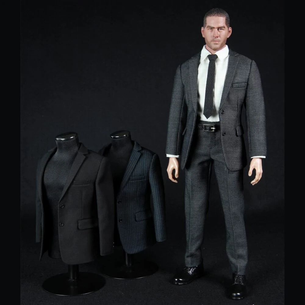 

TC 62015 1/6 Scale Male Clothing Set Gentleman Clothing Soldier Men's Clothes Suit with Tie Model for 12'' Action Figure Body