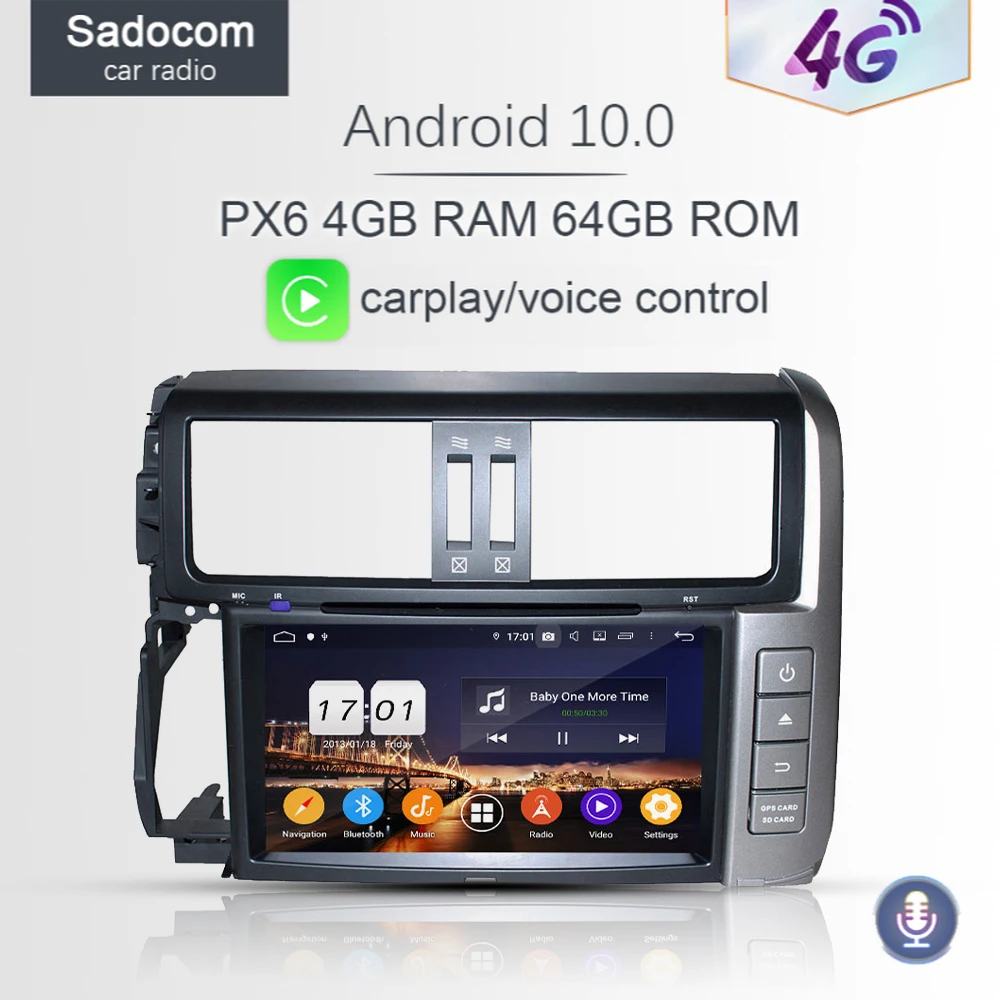 720P PX6 DSP Android 10 0 4 Гб ОЗУ 8 ядер автомобильный DVD плеер Wifi 4G радиоприемник 5 RDS