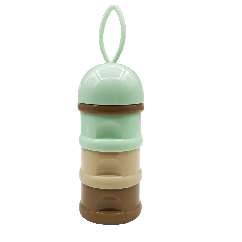 

3 layer Colorful Portable Baby Food Storage Box Essential Cereal Kids Cartoon Milk Powder Boxes Newbron Formula Milk Container