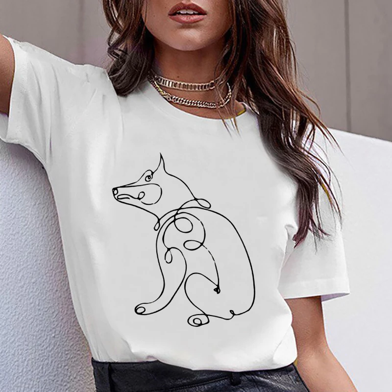 

Abstract Lines Graphic T-shirt New for 2022 Cool Fashion Spring Summer Short Sleeve Female Tee Tops Hipster T Shirt Xxxl