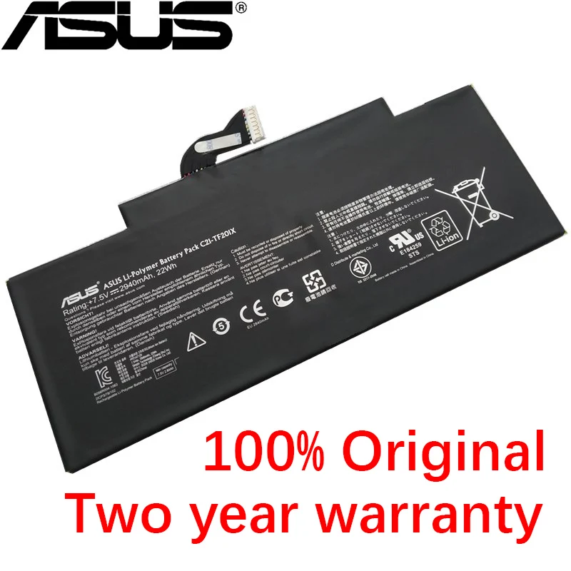 Аккумулятор для планшета ASUS 2940 мАч C21-TF201X, аккумулятор для планшета Asus TF300 TF300T TF300TG TF300TL TF201X 7,5 V 22Wh