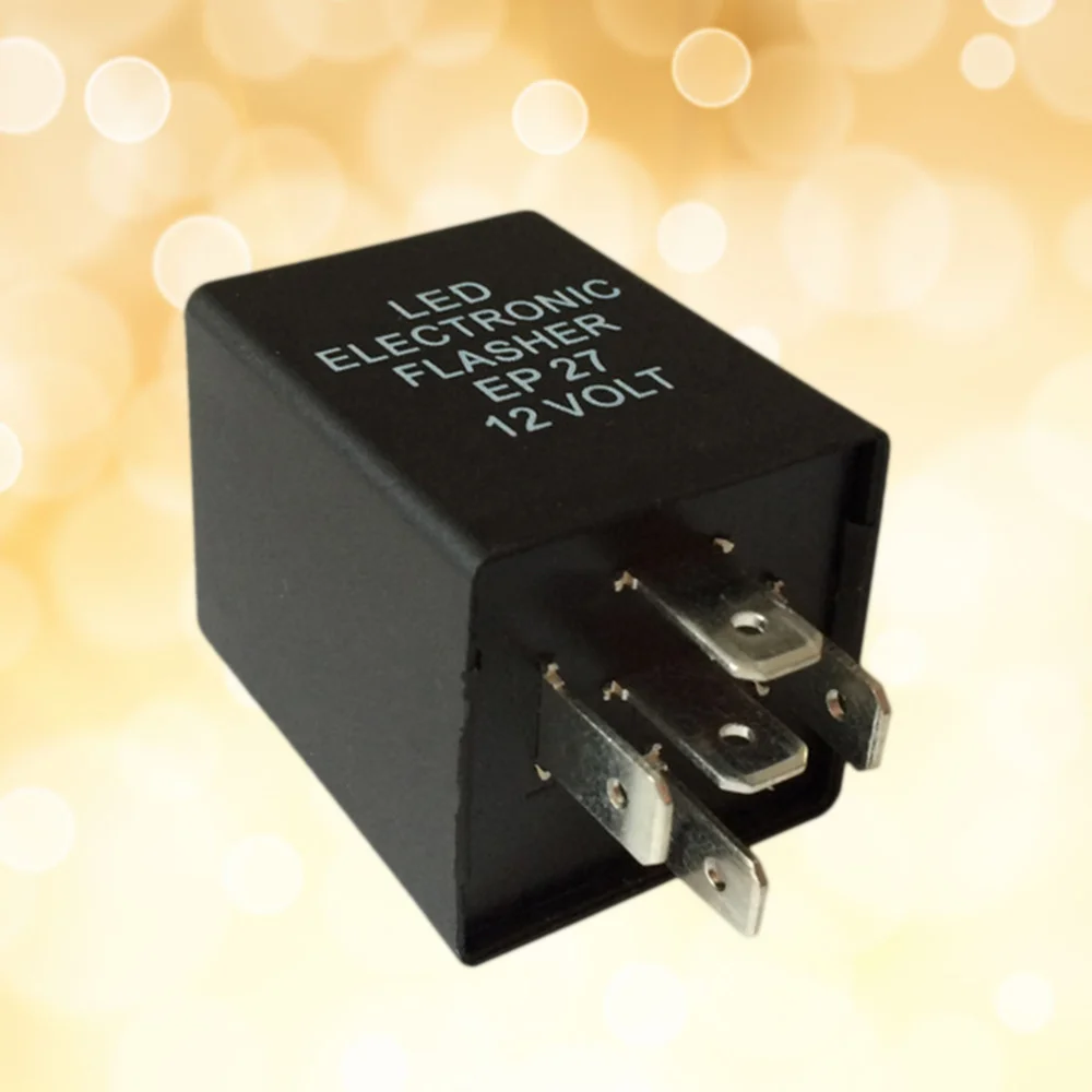 

5-Pin EP27 LED Flasher Relay Decoder 12V DC Fix Turn Signal Hyper Flash Issue
