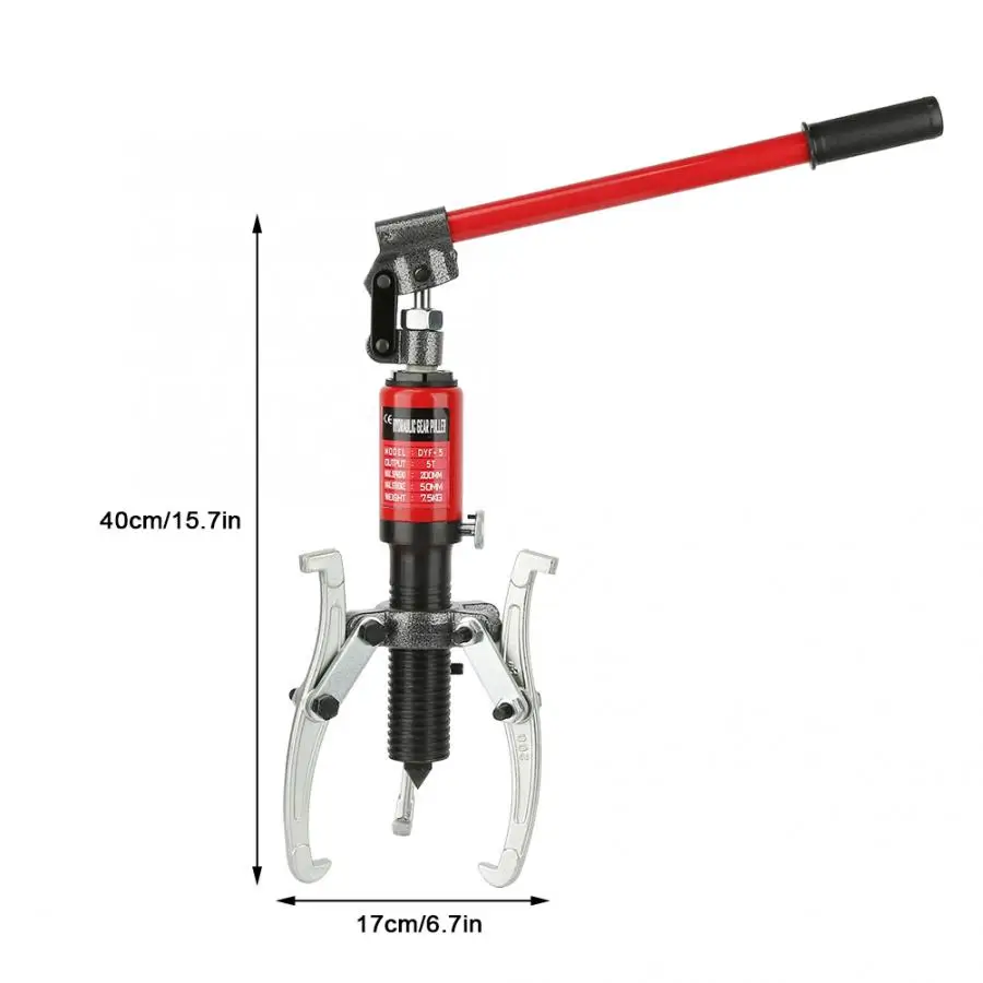 5T Гидравлический шестеренный пулер насосы масляная трубка 3 челюсти машина для