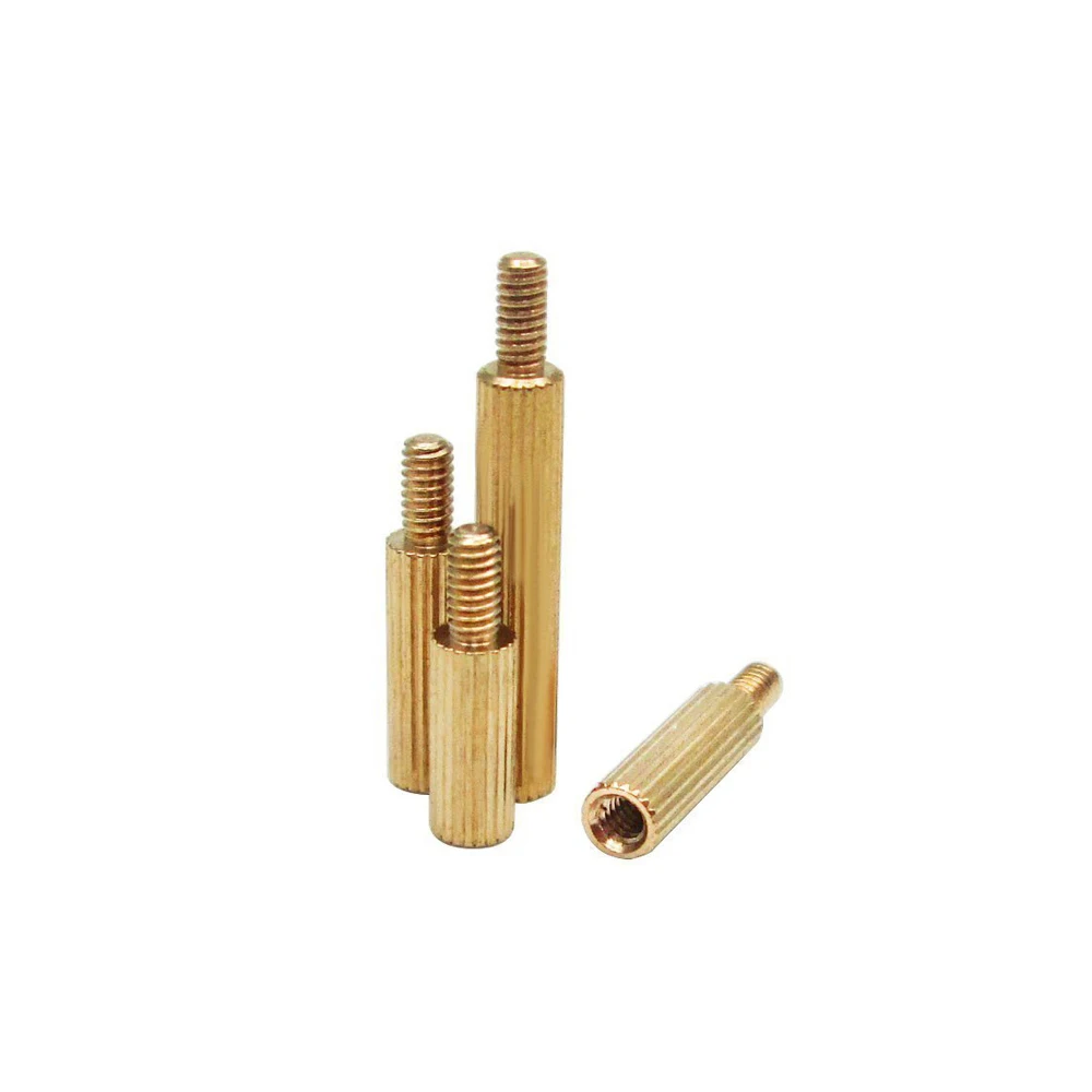 Латунная круглая гайка с накатанной головкой штекер и гнездо штифт резьбой