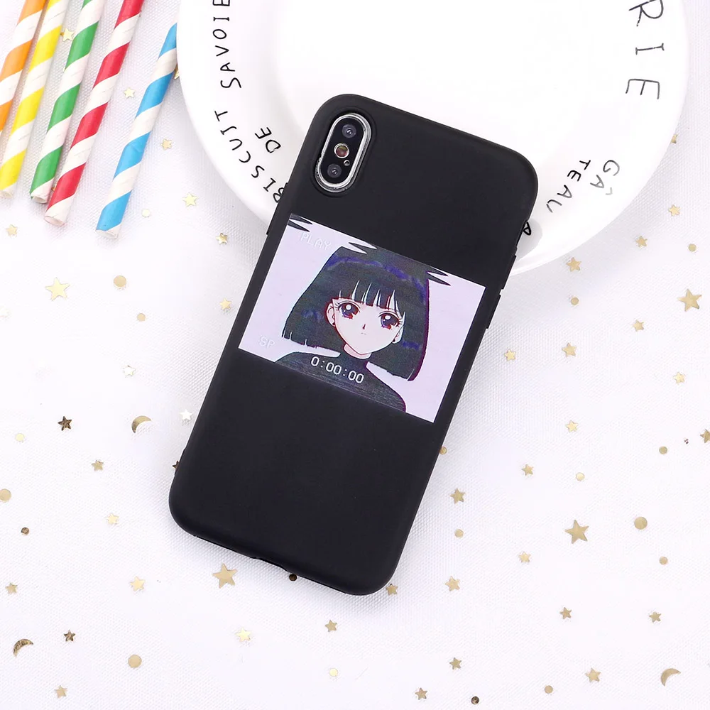 For 11 Pro 8 8Plus X XR 7 7Plus XS Max 6 6S 5 SE Harajuku Sailor Moon Summer Girl Candy Silicone Soft Phone Case Coque Funda
