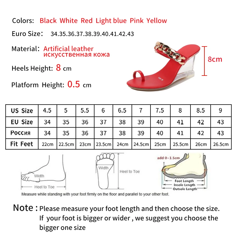 

LEOPARD LAND Wedge Heel Shoes Women's Summer New Style Wild Summer Women's Shoes Word Buckle Simple Flip Flops Transparent LFD