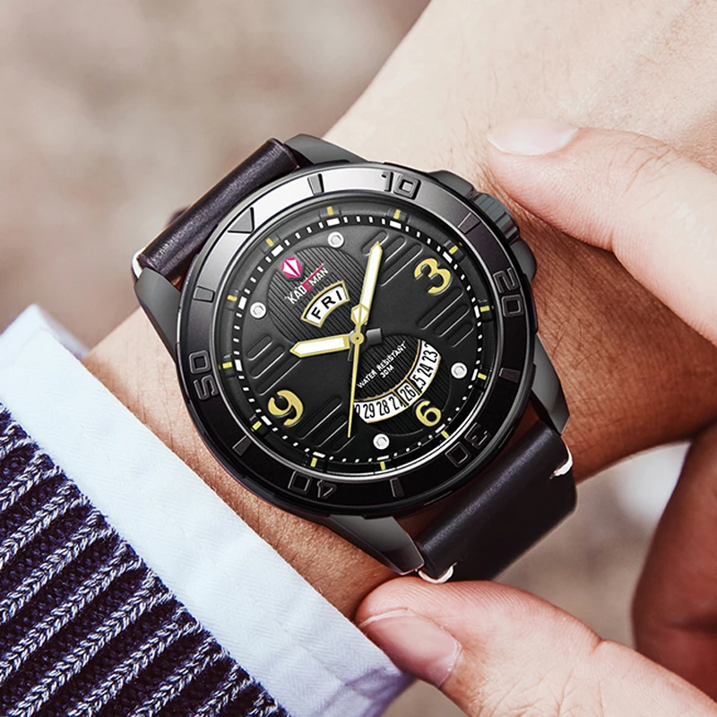 Часы ведущей марки мужские часы с автоматической датой модные водонепроницаемые