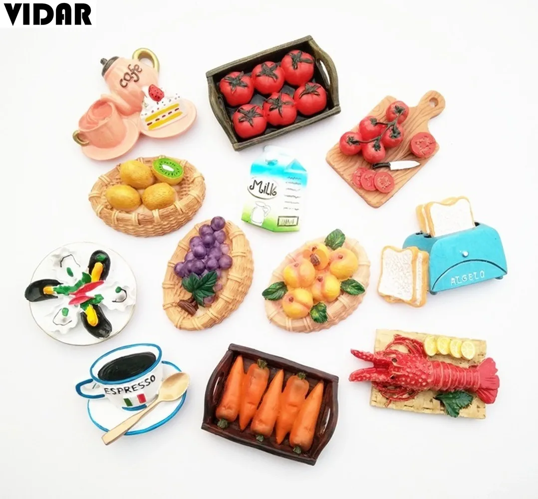 VIDAR Овощной фруктовый хлебопечка молочный креативный трехмерный стикер на