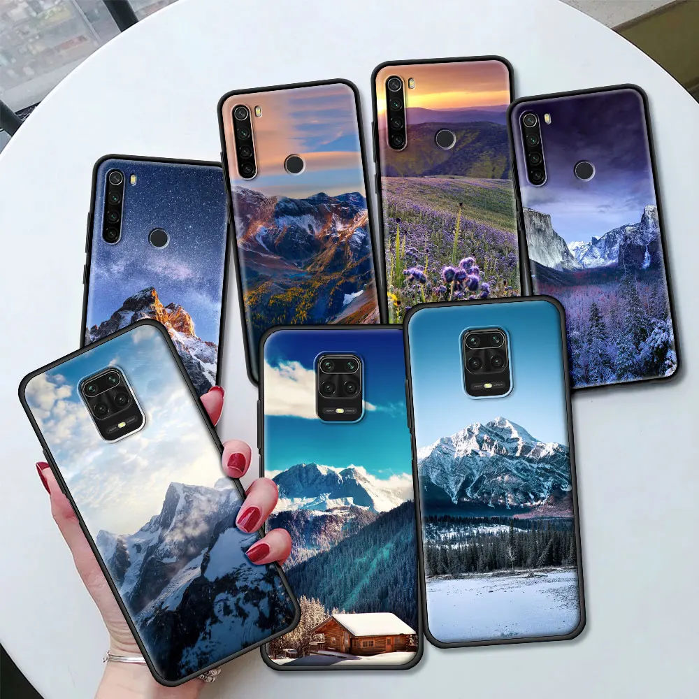 

Mountain Peak Forest Silicone Case Funda For Xiaomi Redmi Note 10 9S 9 8 Pro 8T 8A 9A 9C 7 7A K40 Pro TPU Housing Soft Capa