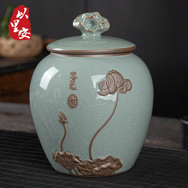 

Tea Sugar Jars Storage Coffee Ceramic Packaging Set Storage Jar Vintage Jars Organizer Container Latas Ceramic Jar Kitchenware