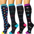 58 стилей мужские женские мужские Компрессионные носки для облегчения боли в ногах чулки с поддержкой высокого давления медсестры уличные спортивные носки для верховой езды