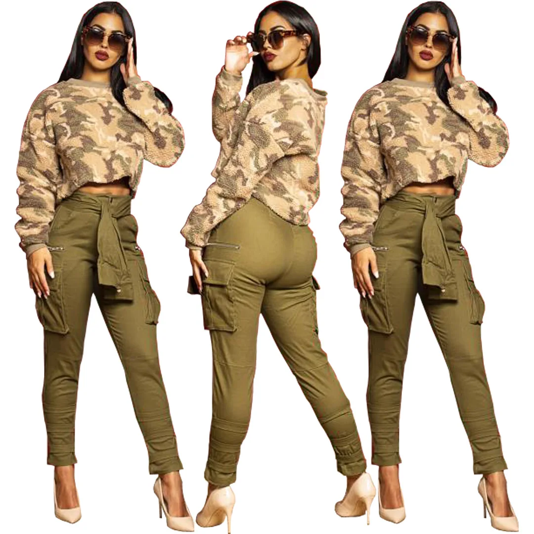 

2020 Autumn Women New Trousers Hot Style Model Solid Color High Waist European And American Fashion Pencil Pants