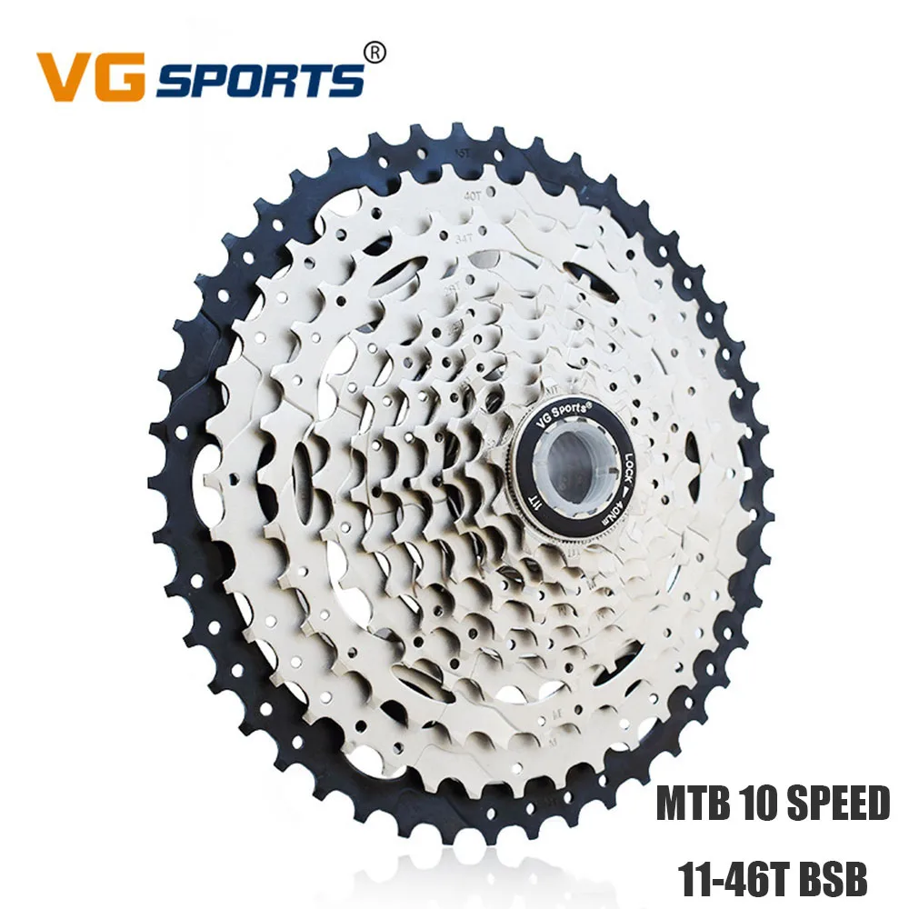 Дорожный кассета Звездочка 10 велоцидад 46T 10 S MTB велосипед свободного хода 10 скоростей 11-46T скалолазание cog cdg для Shimano Sram 10 V VG Sports