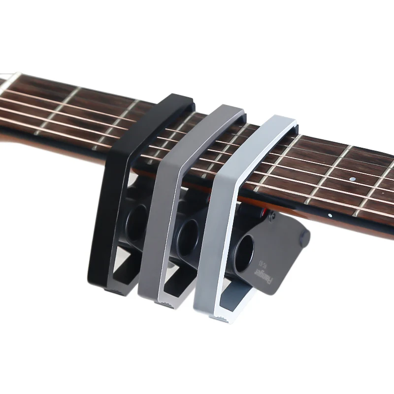 

Flanger FC-33 New Mechanical Structure Aluminium Alloy Guitar Capo Capotasto Quick Change Clamp + 3 Thickness in 1 Gift Pick