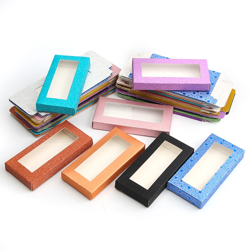 10/20/50/100PCS Wholesale Eyelash Packaging Box lash eyelash Paper Box Eyelashes DIYflash Packing Box makeup images - 6