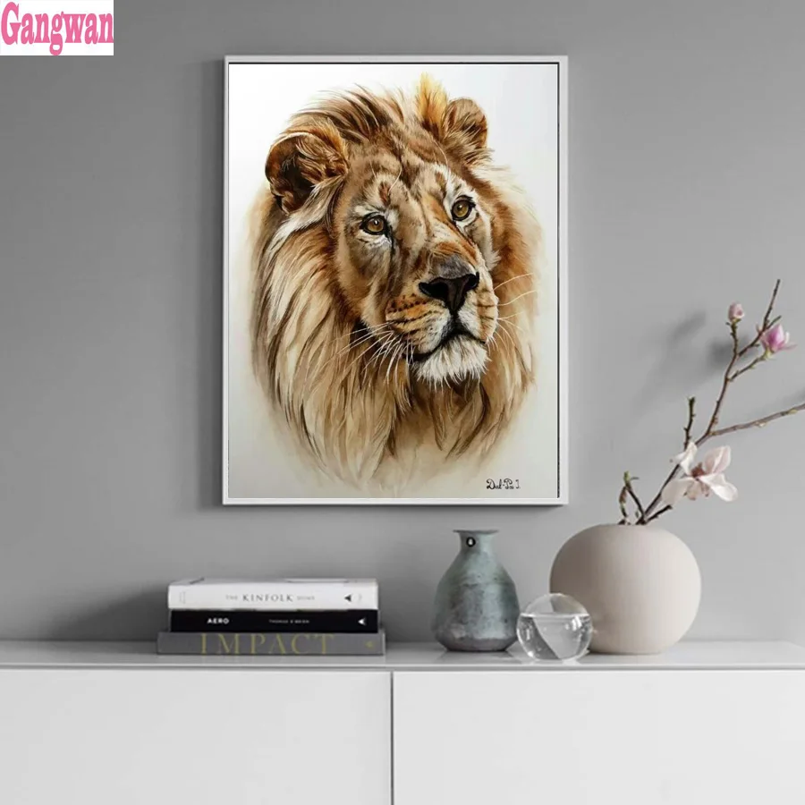 

Львы Алмазная вышивка распродажа 3D DIY Алмазная картина узор мозаика животные 5d Смола квадратные Круглые бриллианты детская живопись