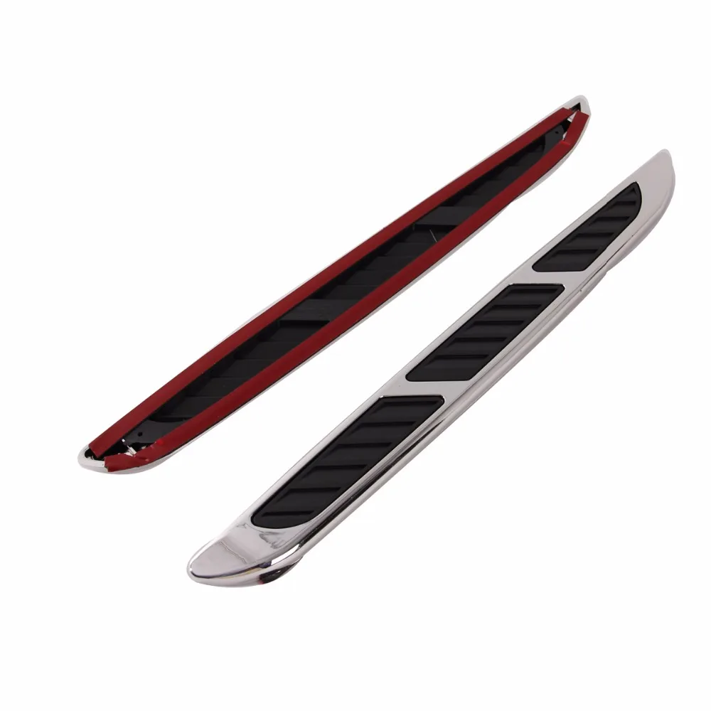 Posbay 10% скидка универсальные 2 шт. автомобильные боковые наклейки серебристый АБС