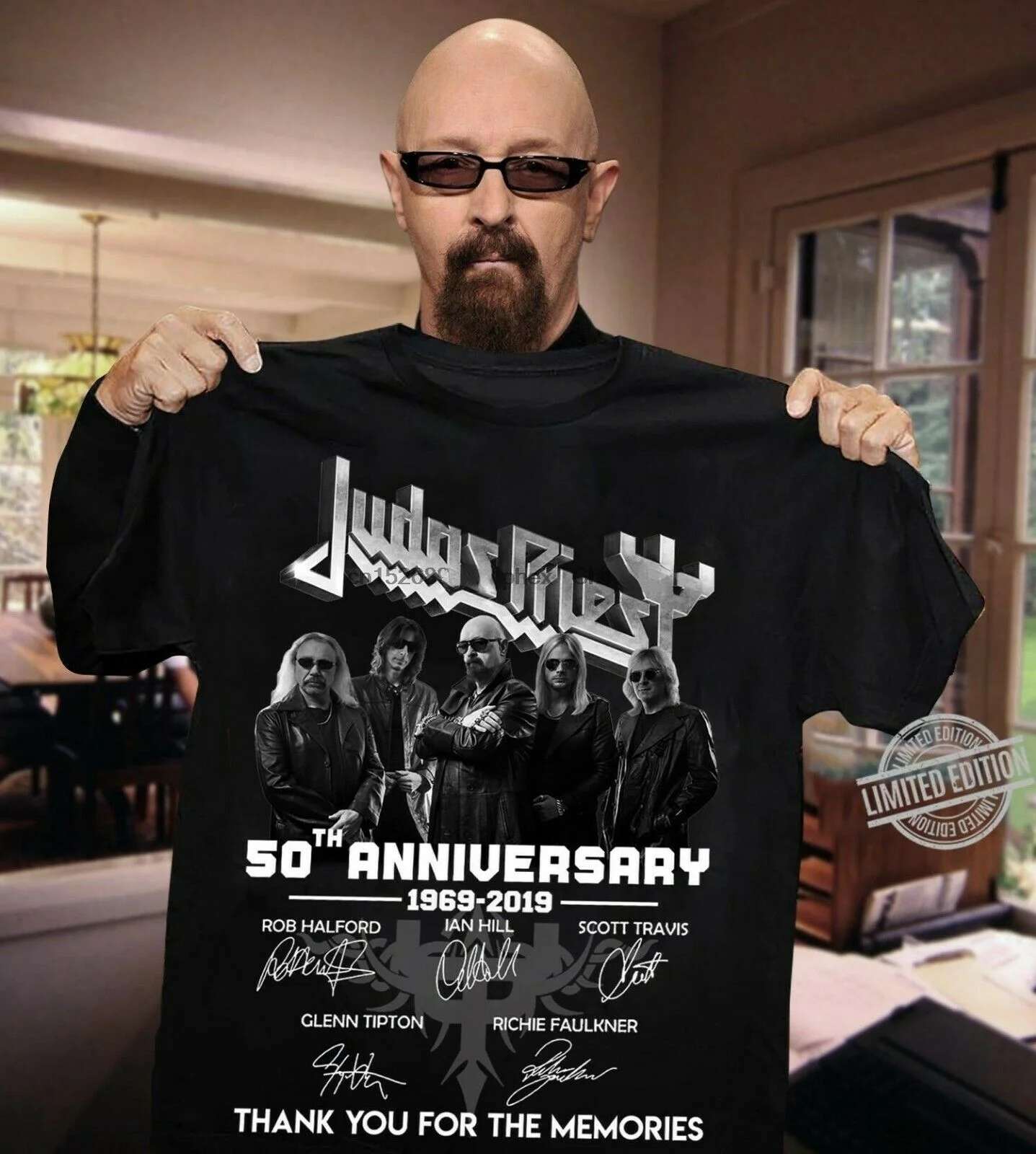 

Judas Priest 50Th Anniversary 1969-2020 All Member Signed Gifs T-Shirt