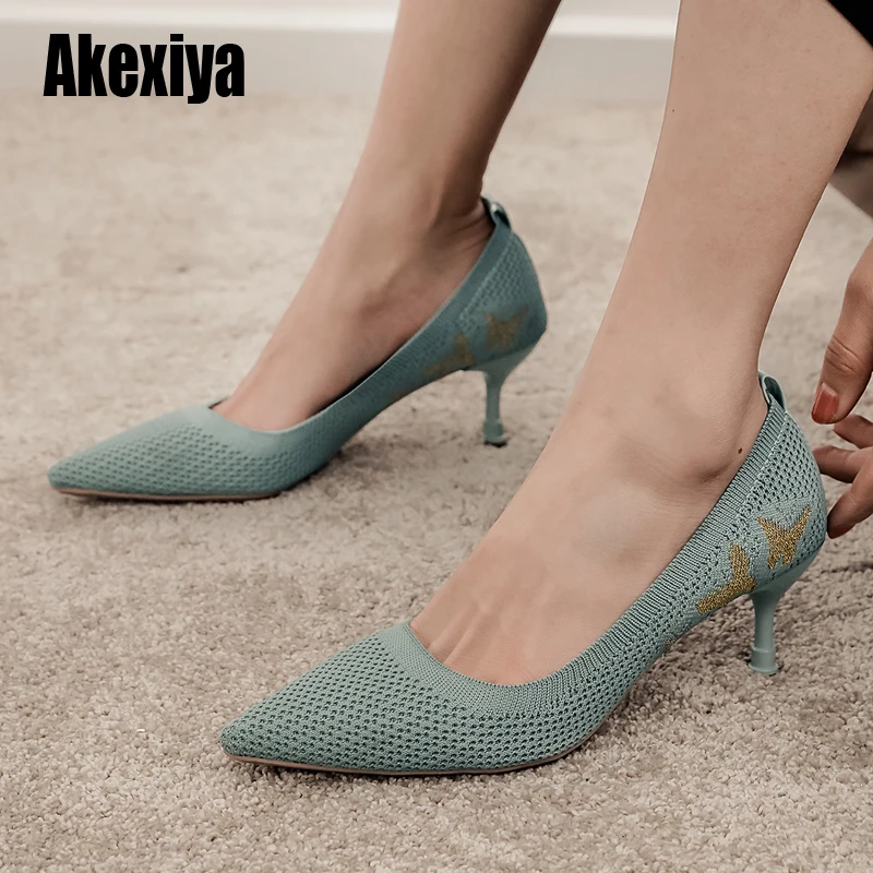 Женские туфли на высоком каблуке Сезон лето Новинка 2020 года Женская обувь с