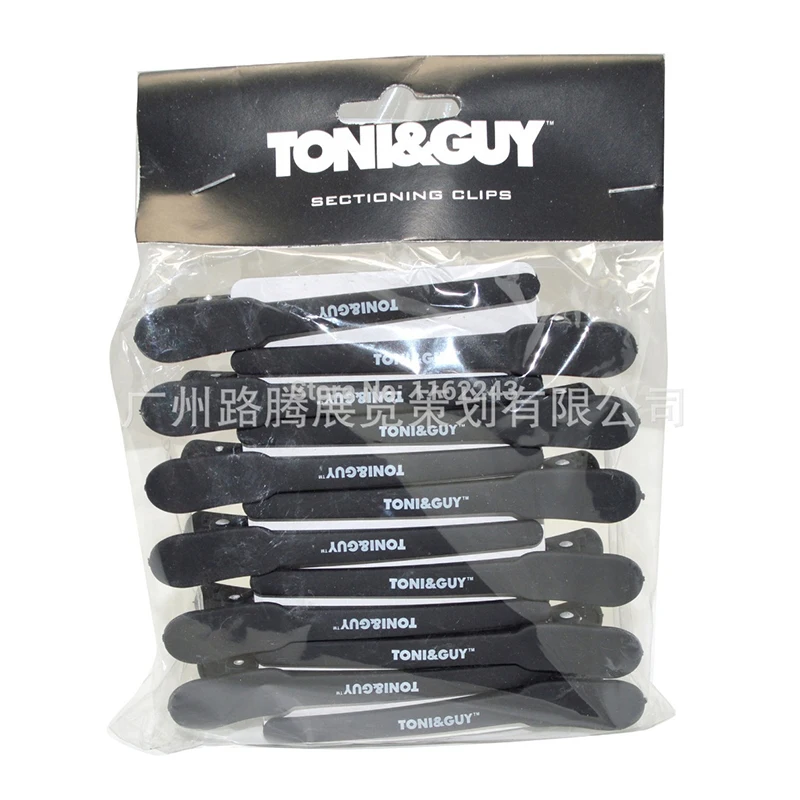 

Free Shipping Professional carbon hair clips 12 pcs per set, hair sectioning clip TG-08 Hair cutting Clip wholesale