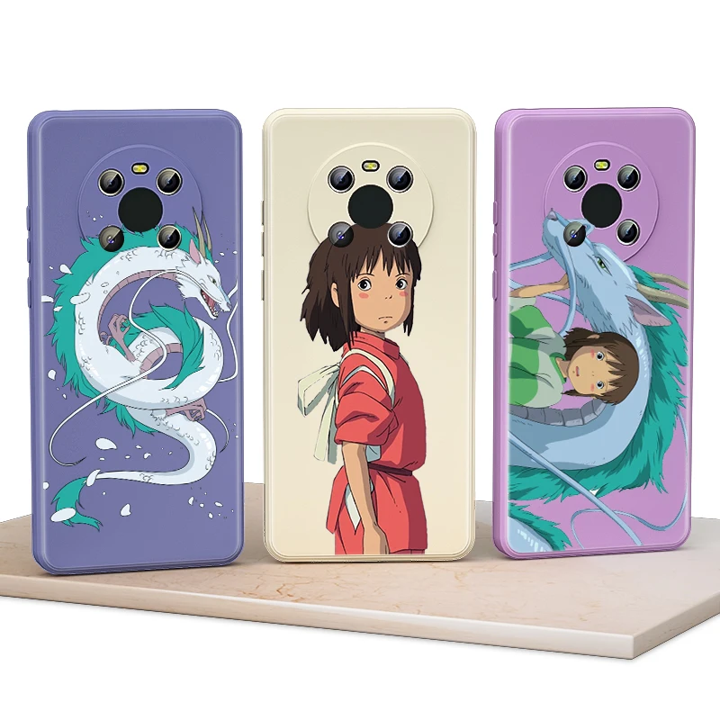 

Aniem Cute Spirited Away for Huawei Mate 40 30 20 Pro Lite Y9 Prime Y7 Y6 2019 2020 Liquid Silicone Soft Cover Phone Case