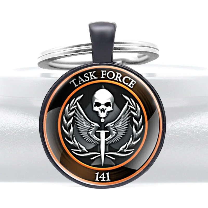 Классический 141 брелок для ключей с черепом и куполом из армии США мужчин женщин