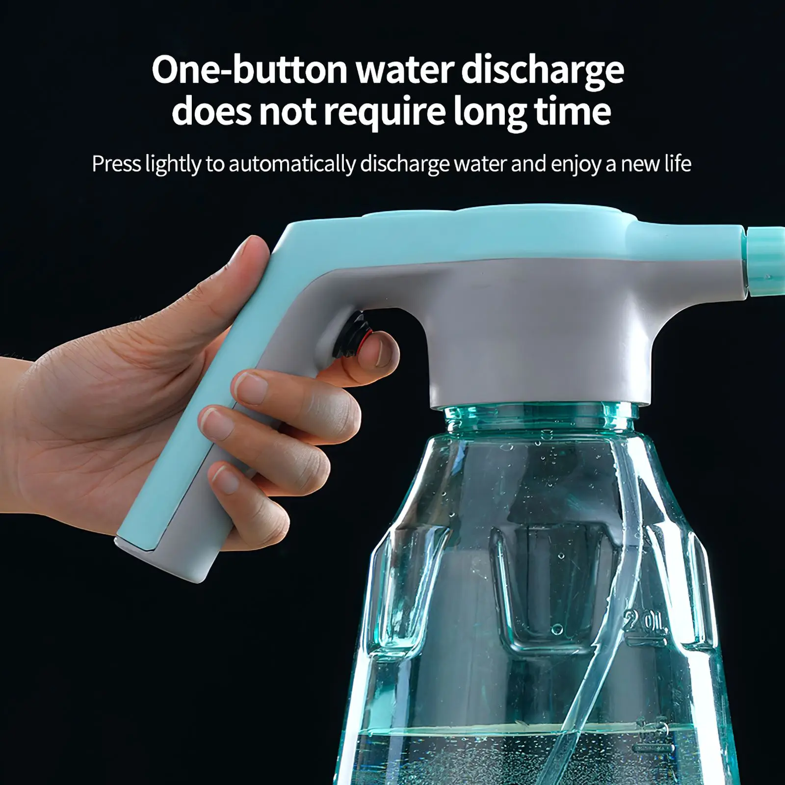 

2L Hand Held Garden Sprayer Automatic Plant Mister Spray Bottle for House Flower Indoor Handheld Watering Can Spritzer Tool